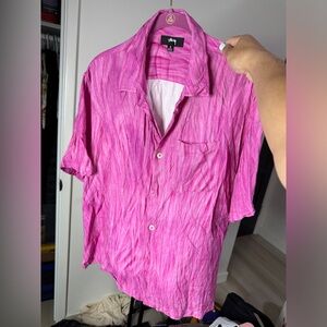 Stüssy Fur Pink Shirt S